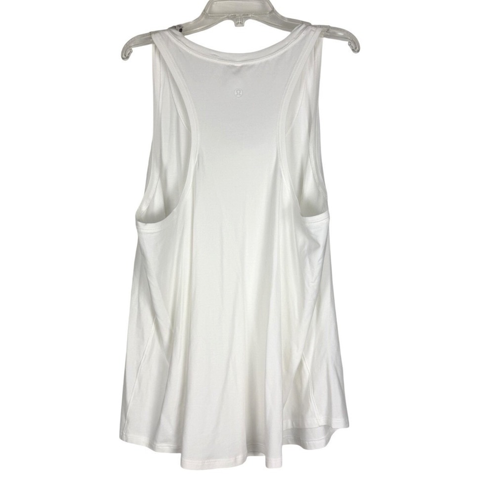 NWOT Lululemon Love Tank Womens 16 White Pima Cotton Racerback Top Athletic Yoga